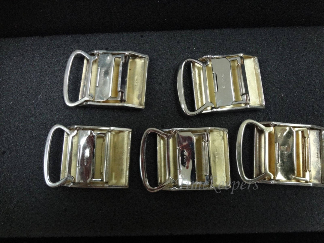 b019 Vintage Gold Filled Belt Buckle Set