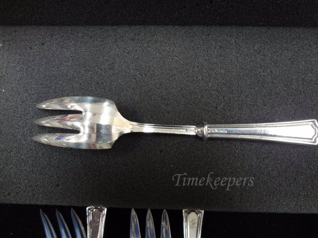 c541 Nice Vintage Sterling Silver Salad Forks