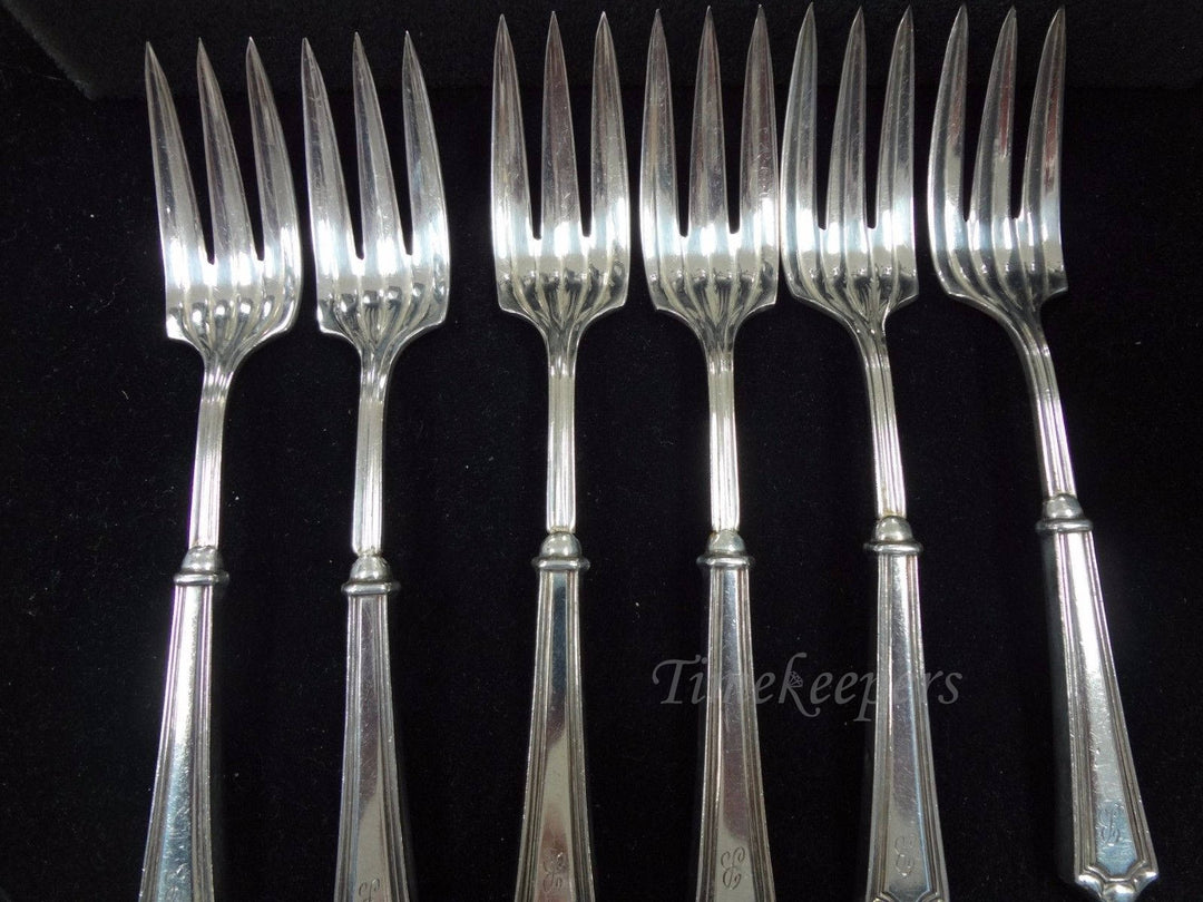 c541 Nice Vintage Sterling Silver Salad Forks