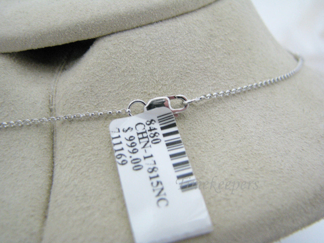 a341 Elegant &amp; Stunning Diamond Necklace in 14k White Gold