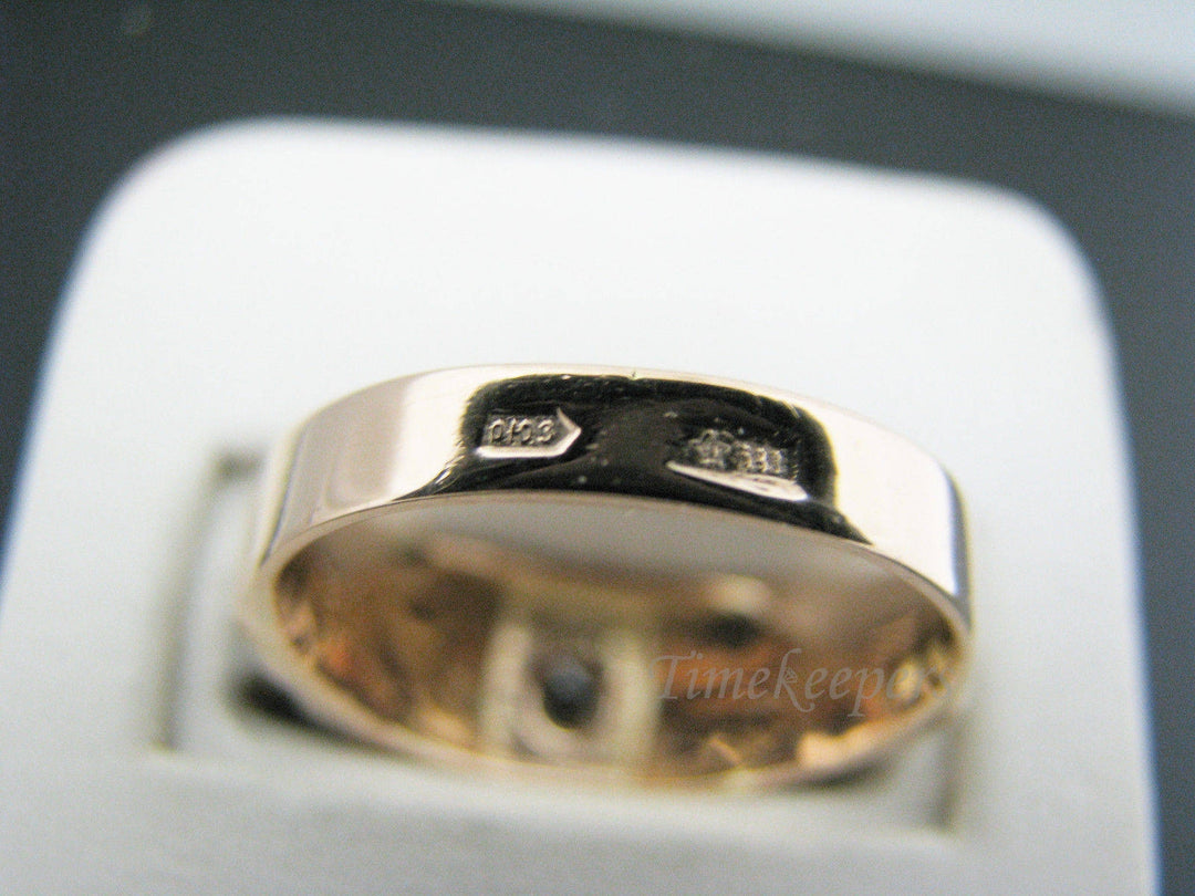 a1044 Vintage Handsome 14k Rose and White Gold Mens Diamond Ring