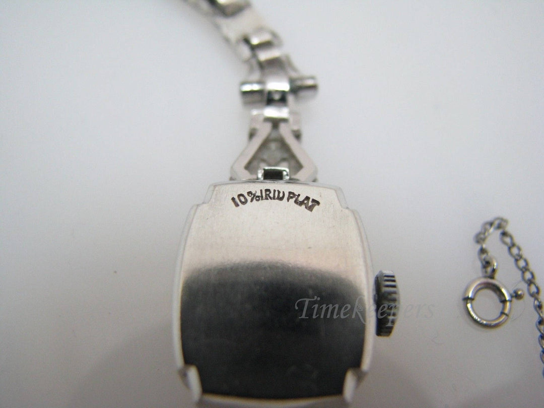 a537 Vintage Original Classic Ladie's Diamond and Platinum Buren Watch