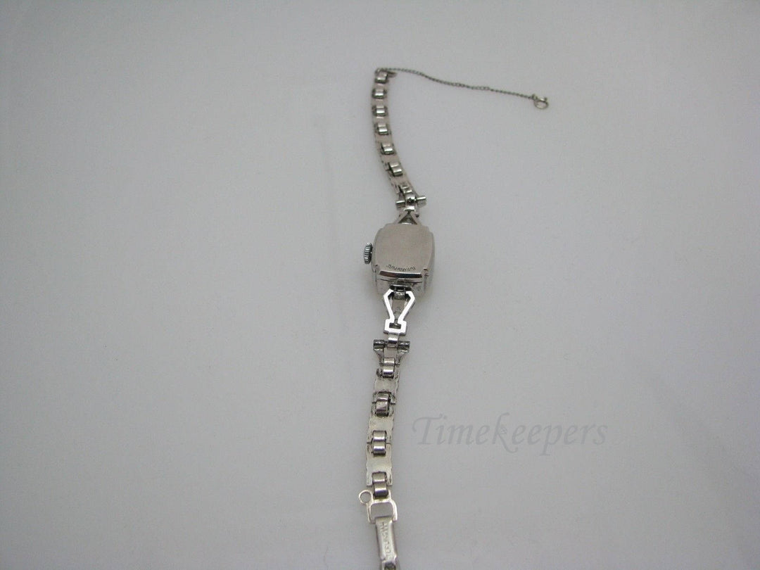 a537 Vintage Original Classic Ladie's Diamond and Platinum Buren Watch