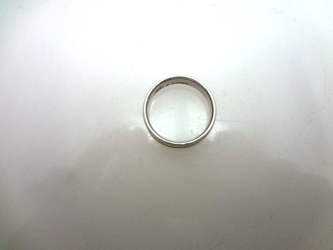 a891 Handsome Jeff Cooper Platinum Wedding Band with Reveal around Center