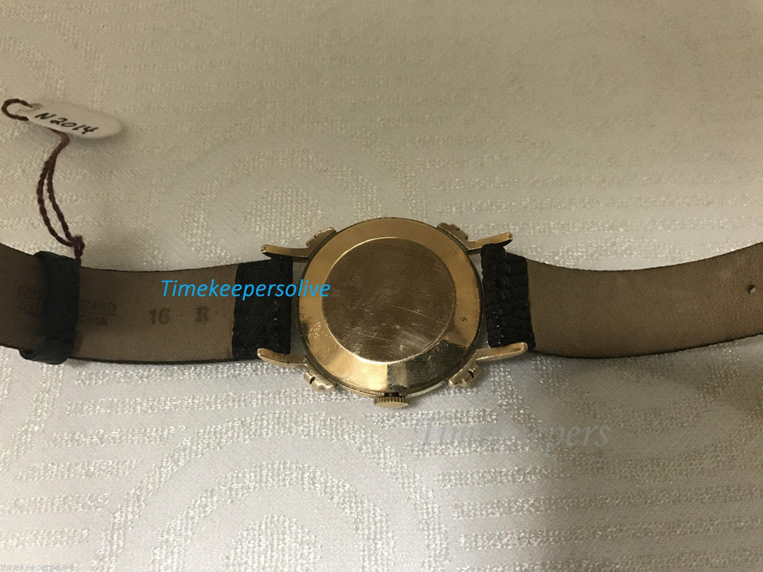 c617 Elegant Vintage LeCoultre Fancy Lugs Wrist Watch Mechanical 50s 14K Yellow Gold