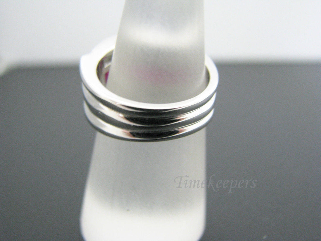 a351 Gorgeous Authentic Ruby Diamond Wedding Band 14k White Gold Ring Size 5.5