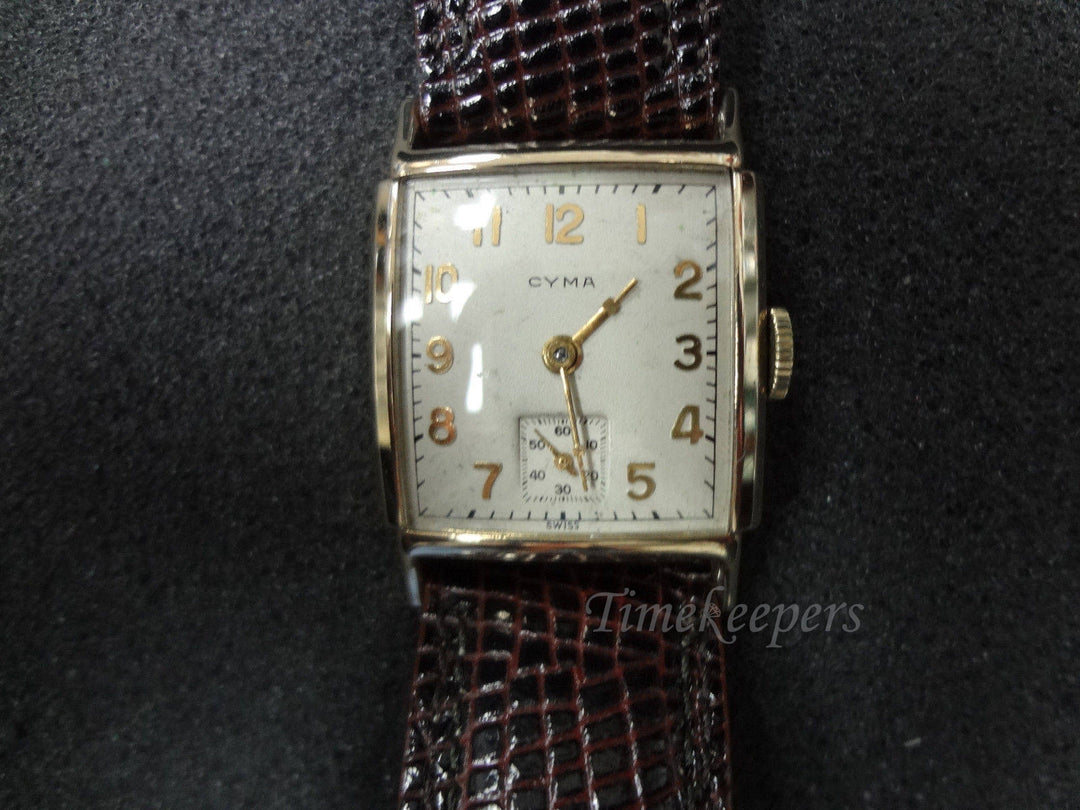 a240 Handsome Vintage 1950s Men's Cyma Analog Watch