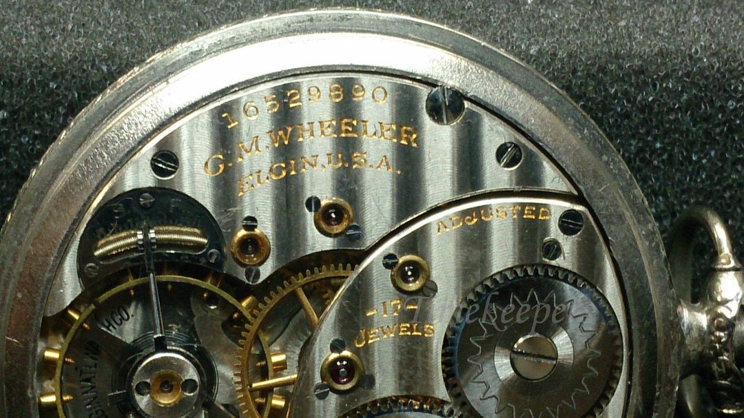a901 Beautiful Vintage 1900s Elgin Pocket Watch - Gold Filled