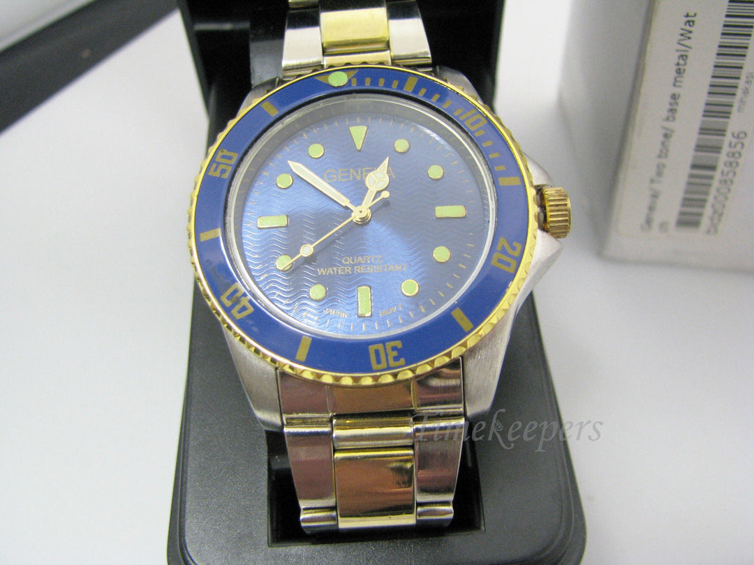 b088 Nice Geneva Quartz Mens Watch with Rotating Bezel YT1439