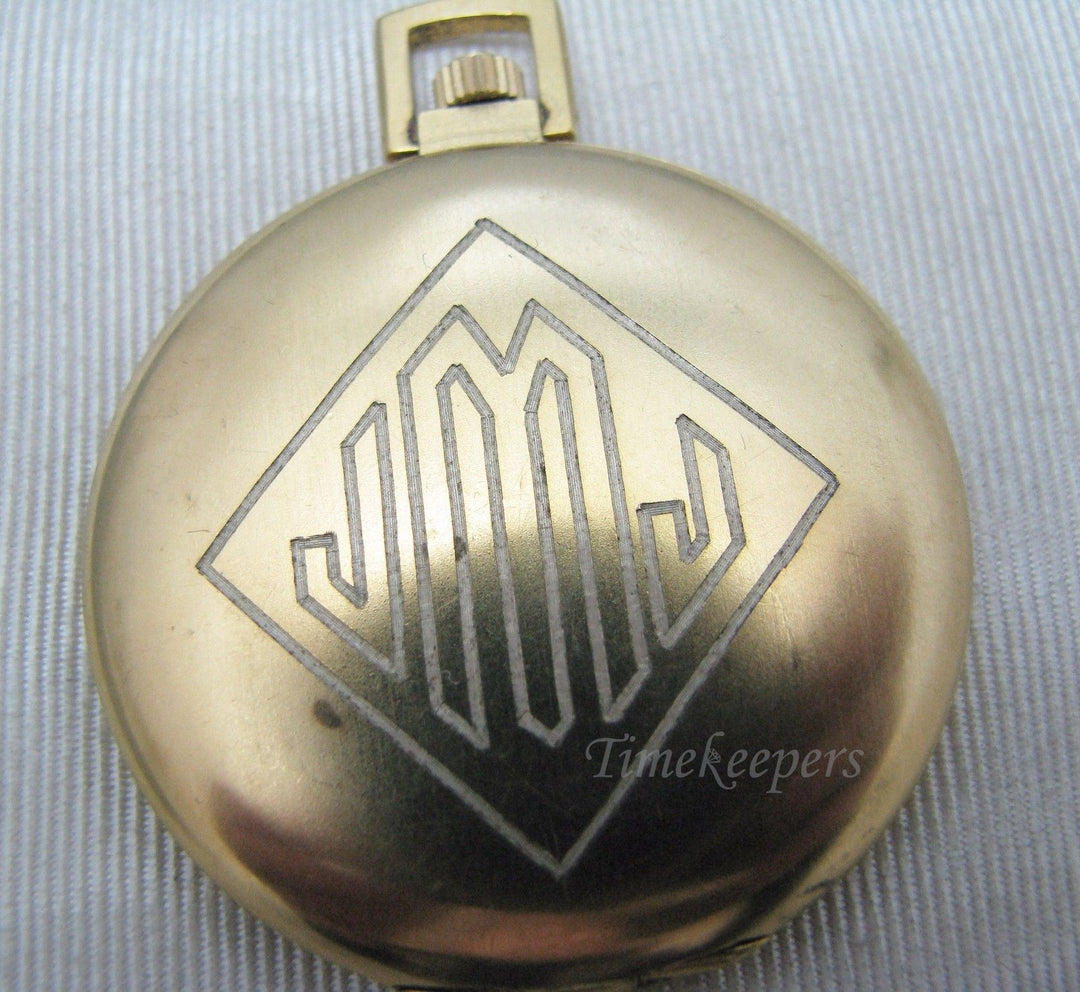 c336 Handsome Vintage Dulux Pocket Watch in Gold tone