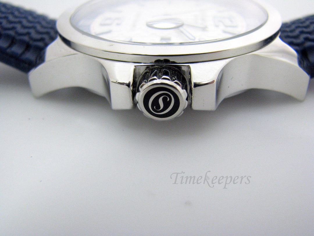 b069 Stainless Steel Stuhrling Original Monterey Swiss Quartz Watch in Blue