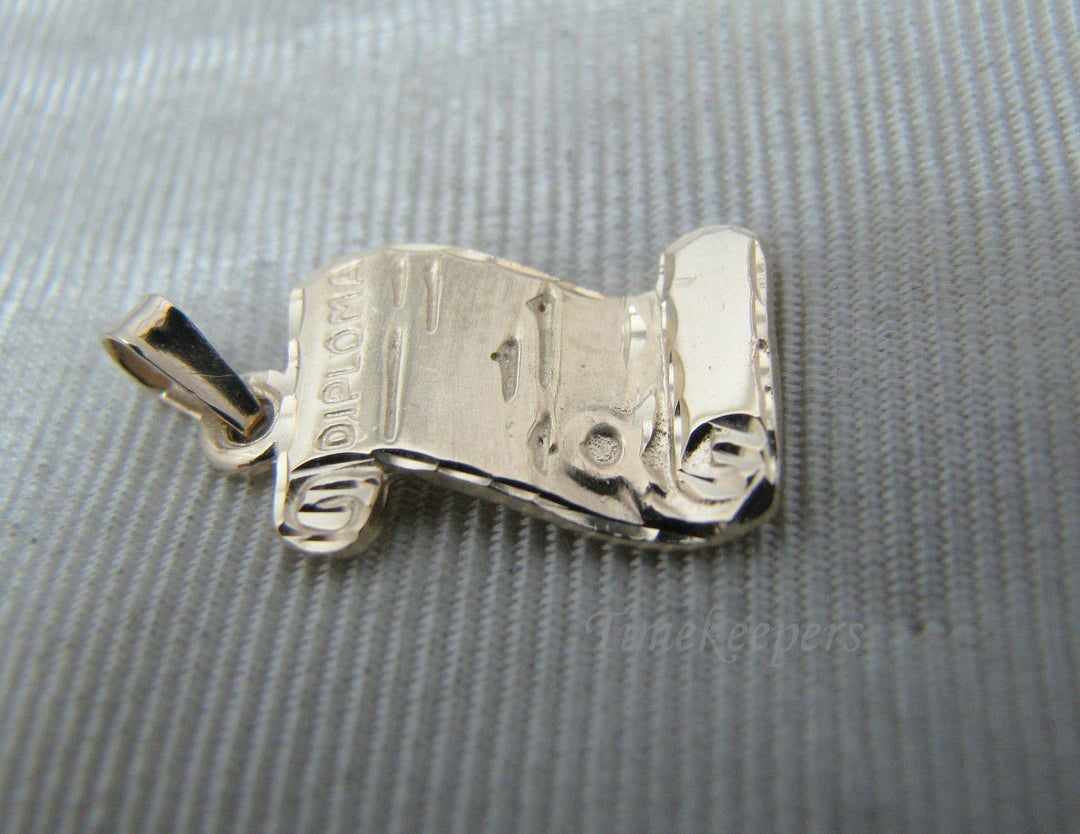 a1002 A Lovely Diploma Pendant in 14k Yellow Gold - Great for Graduates!