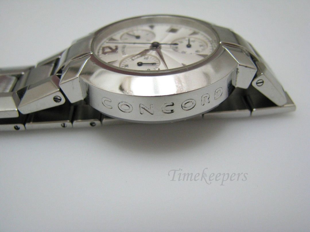 a779 Vintage Men's Concord La Scala Chronograph Stainless Steel Watch