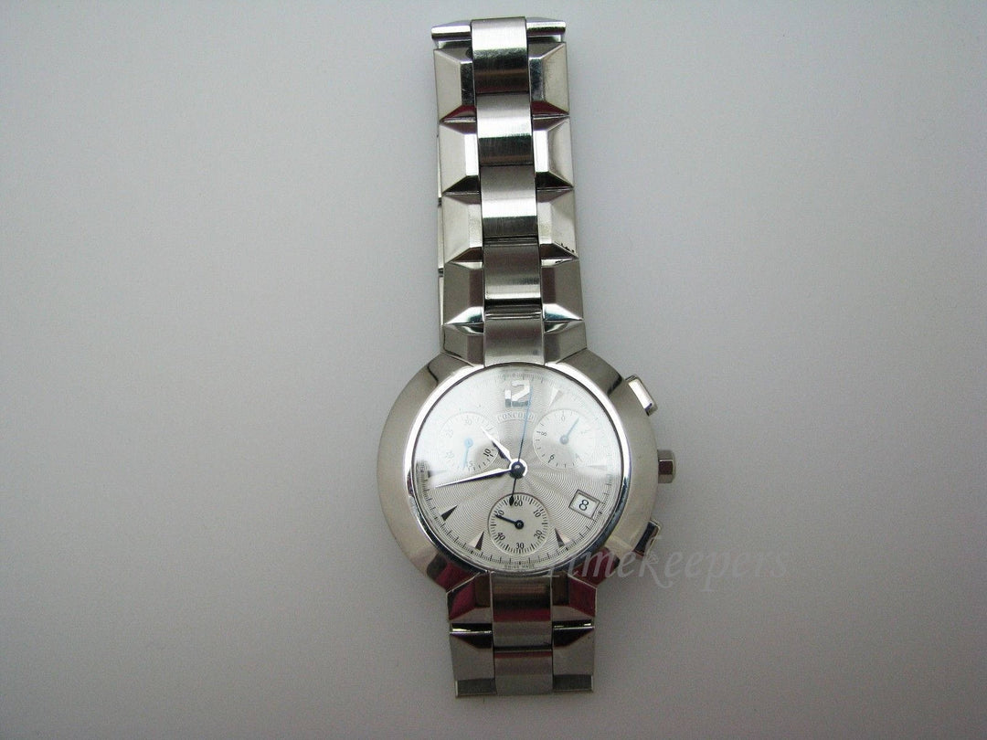a779 Vintage Men's Concord La Scala Chronograph Stainless Steel Watch