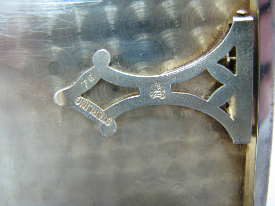 a989 Vintage Sterling Silver Engraved Wristlet Wallet