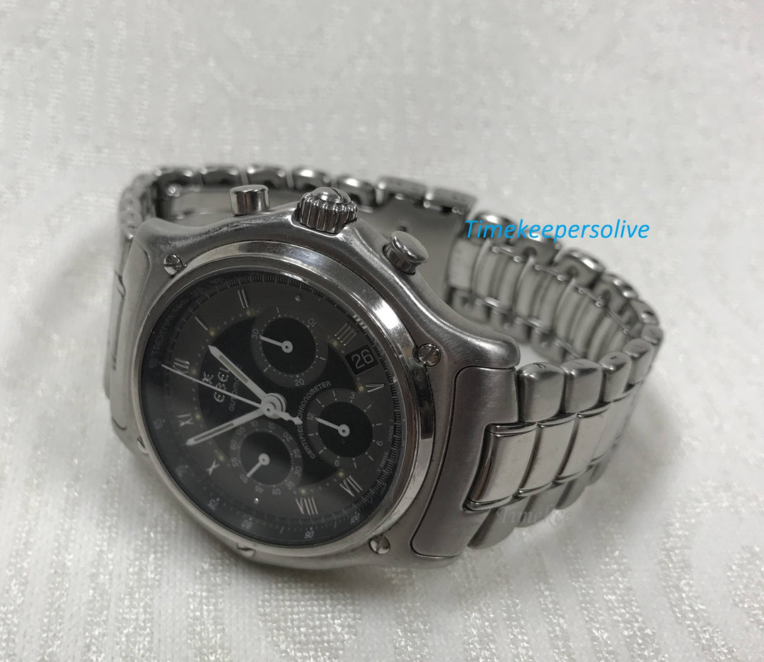 a1029 Original EBEL Swiss Luxury Chronograph Automatic Stainless Steel Watch