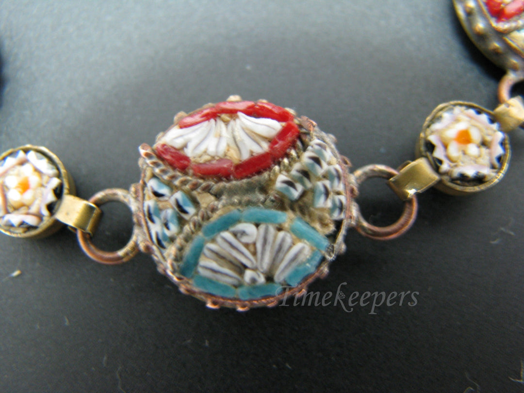 c444 Vintage Women's Micro Mosaic Bracelet