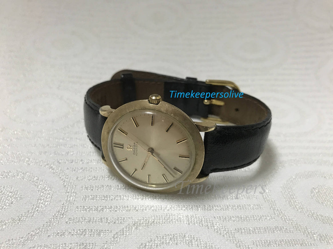 b022 Vintage Original 1950s Omega Automatic 10K Gold Filled Swiss Watch