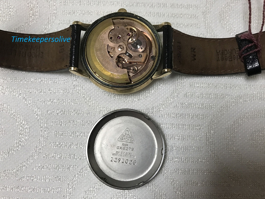 b022 Vintage Original 1950s Omega Automatic 10K Gold Filled Swiss Watch