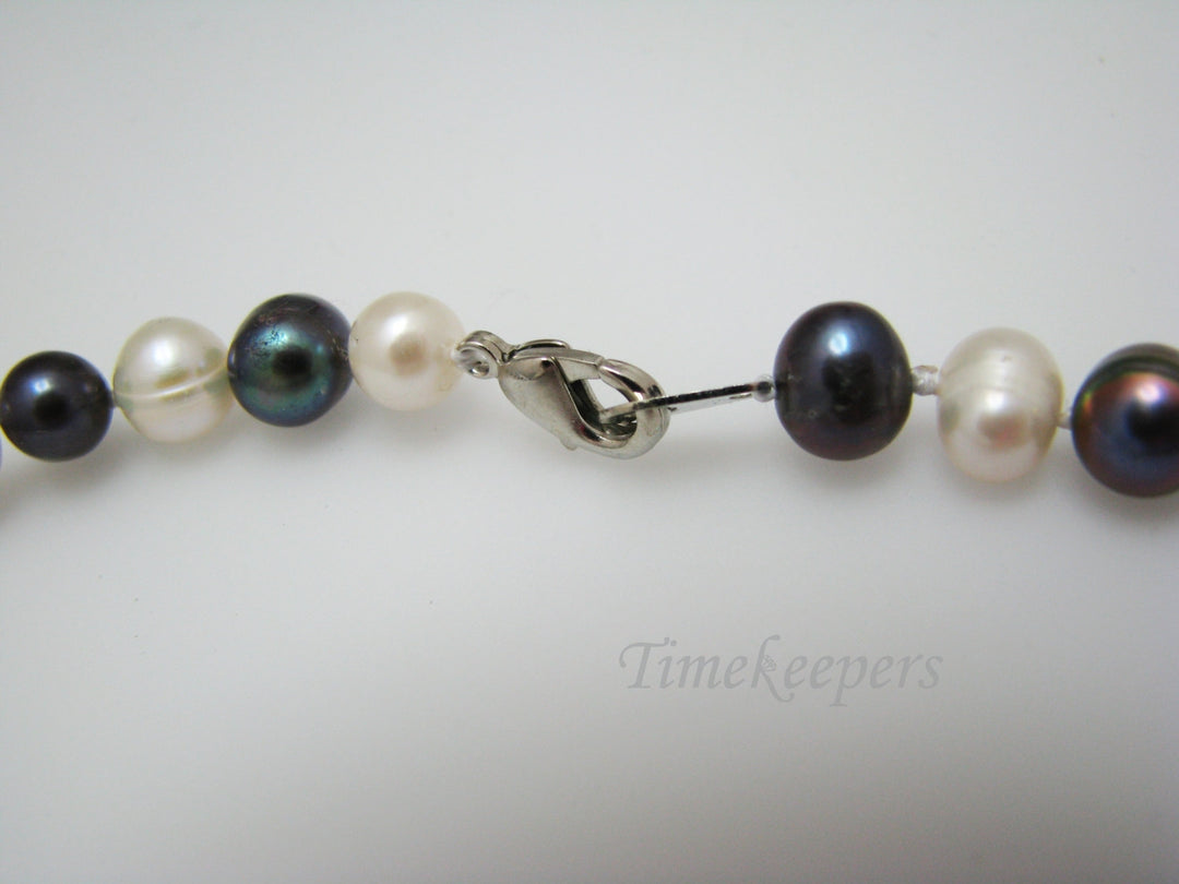 c227 Lovely Baroque Multi Color Pearl Necklace
