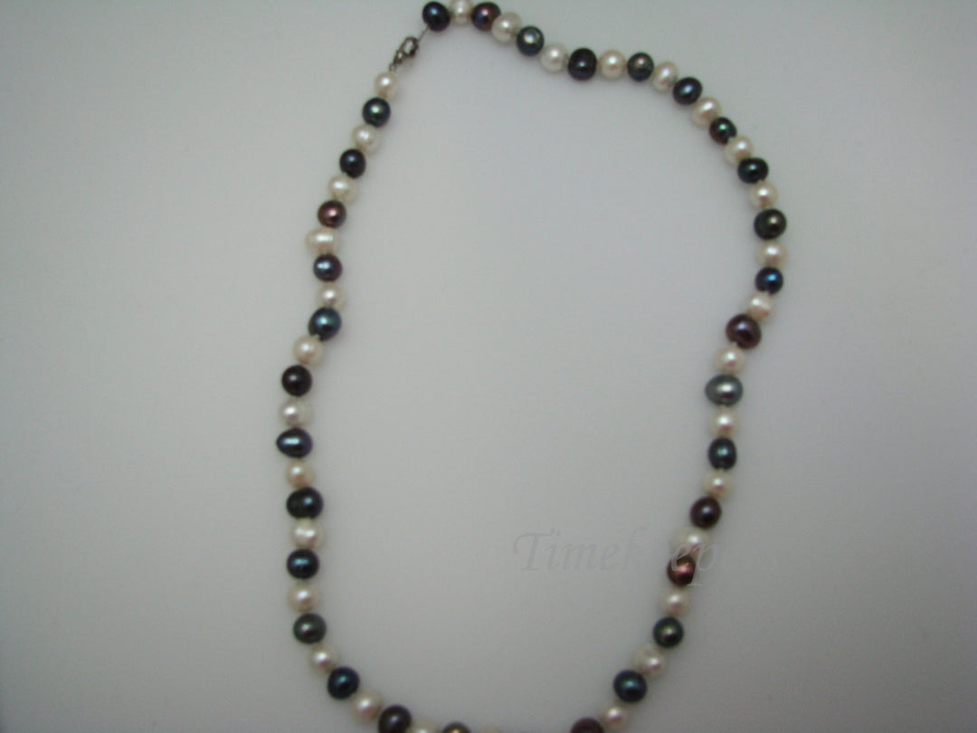 c227 Lovely Baroque Multi Color Pearl Necklace