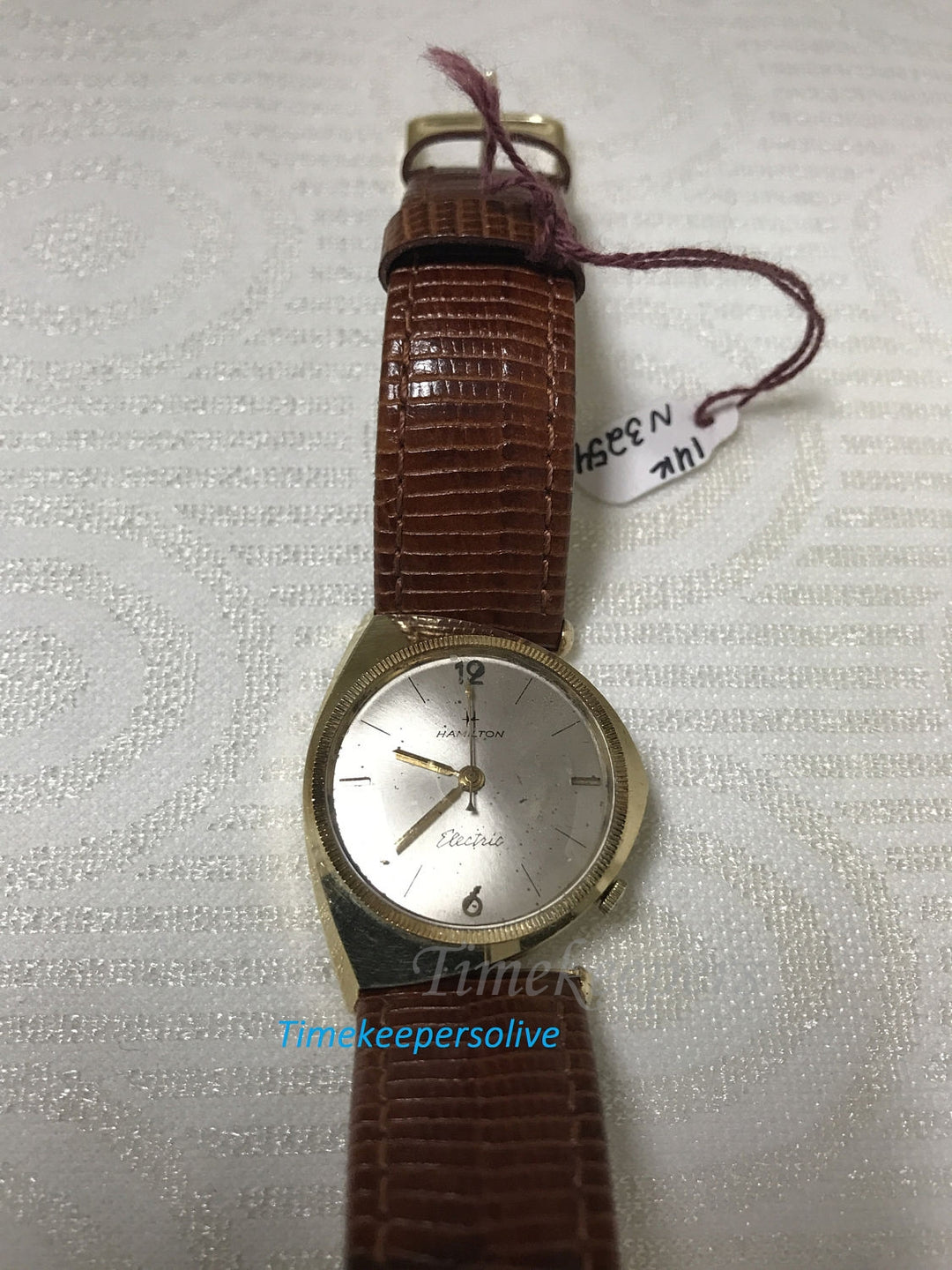 b027 Vintage Rare Collectable 1960s Hamilton Savitar 14K Yellow Gold Watch