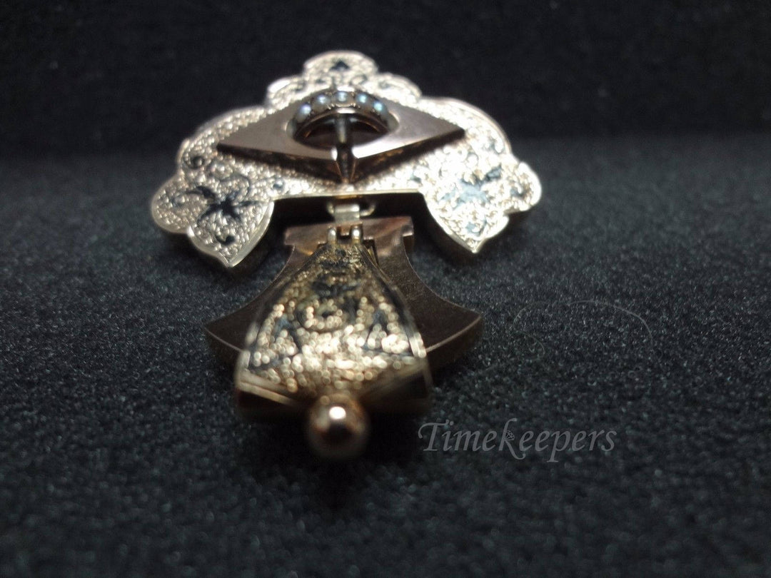 a778 Beautiful Vintage 14k Yellow Gold- Brooch Pin