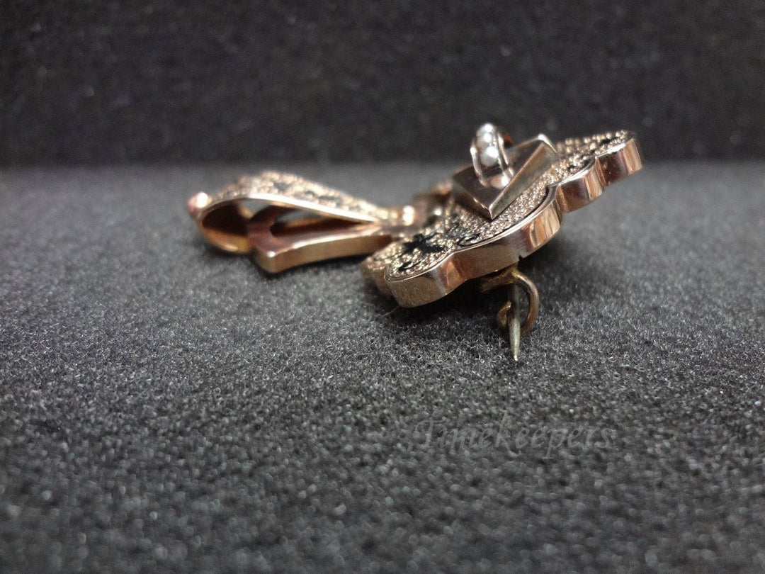 a778 Beautiful Vintage 14k Yellow Gold- Brooch Pin