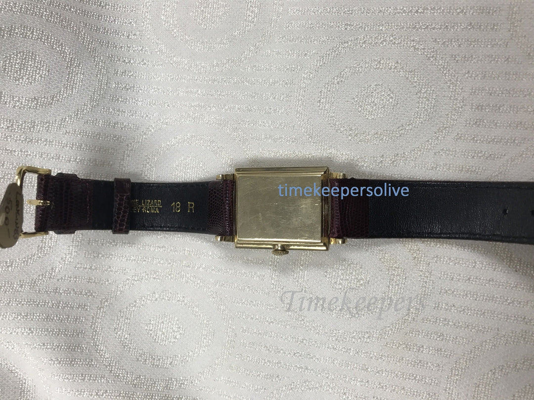 a818 Vintage Unique Elegant Unisex 1950s Longines 14K Gold Genuine 17J Watch