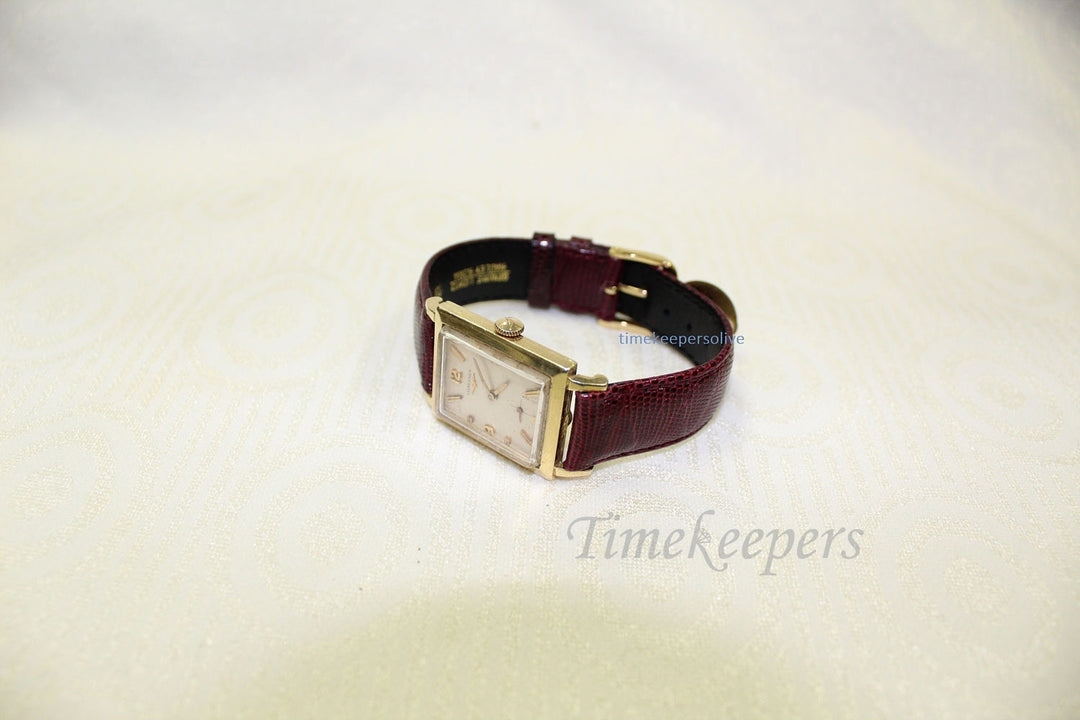 a818 Vintage Unique Elegant Unisex 1950s Longines 14K Gold Genuine 17J Watch