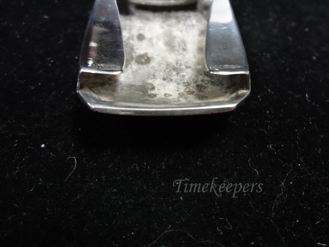 c363 Vintage Belt Buckle in Sterling Silver with Gold Plating