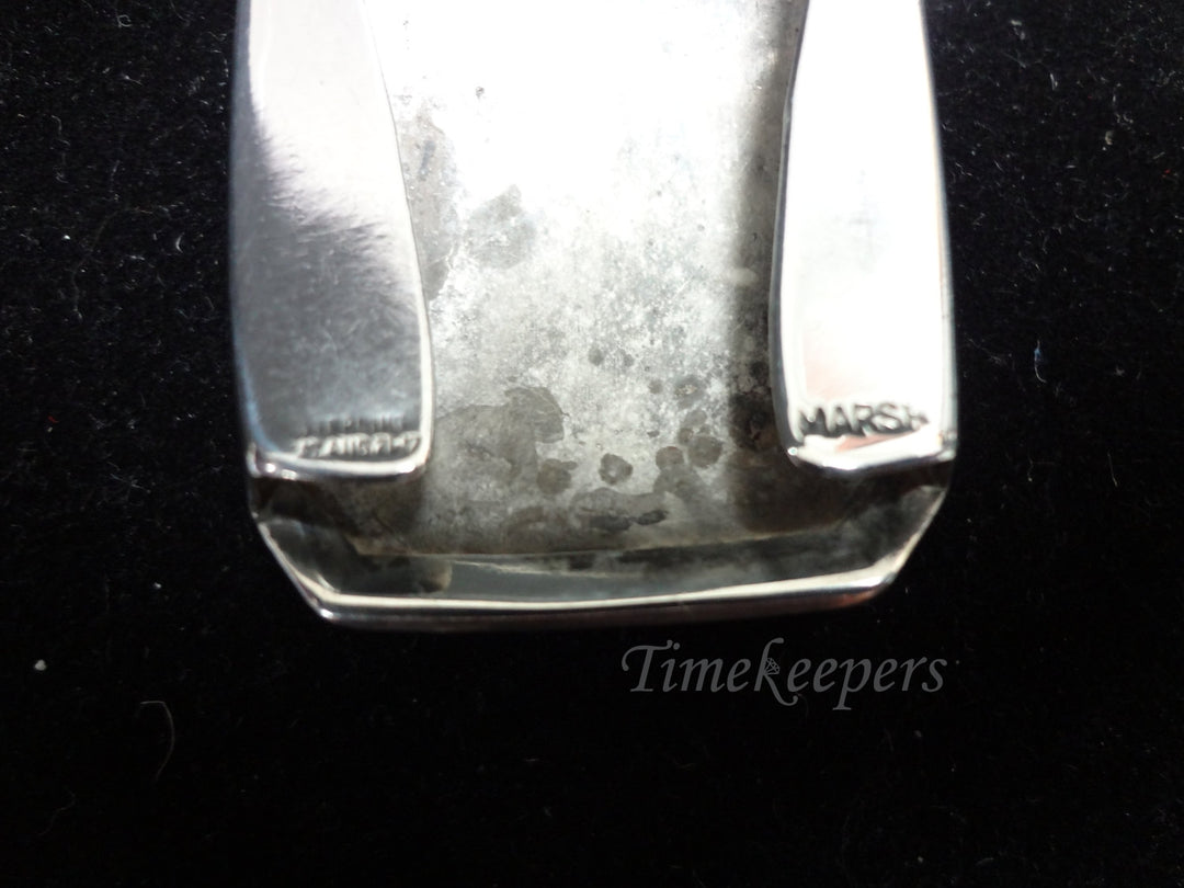 c363 Vintage Belt Buckle in Sterling Silver with Gold Plating