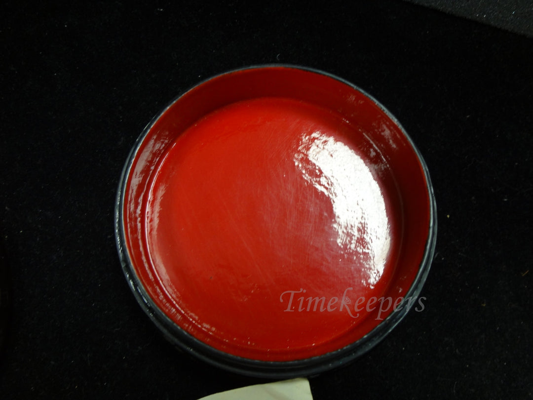 a321 Vintage 1980 Russian Original Palekh Wood Hand Painted Lacquer Jewelry Box