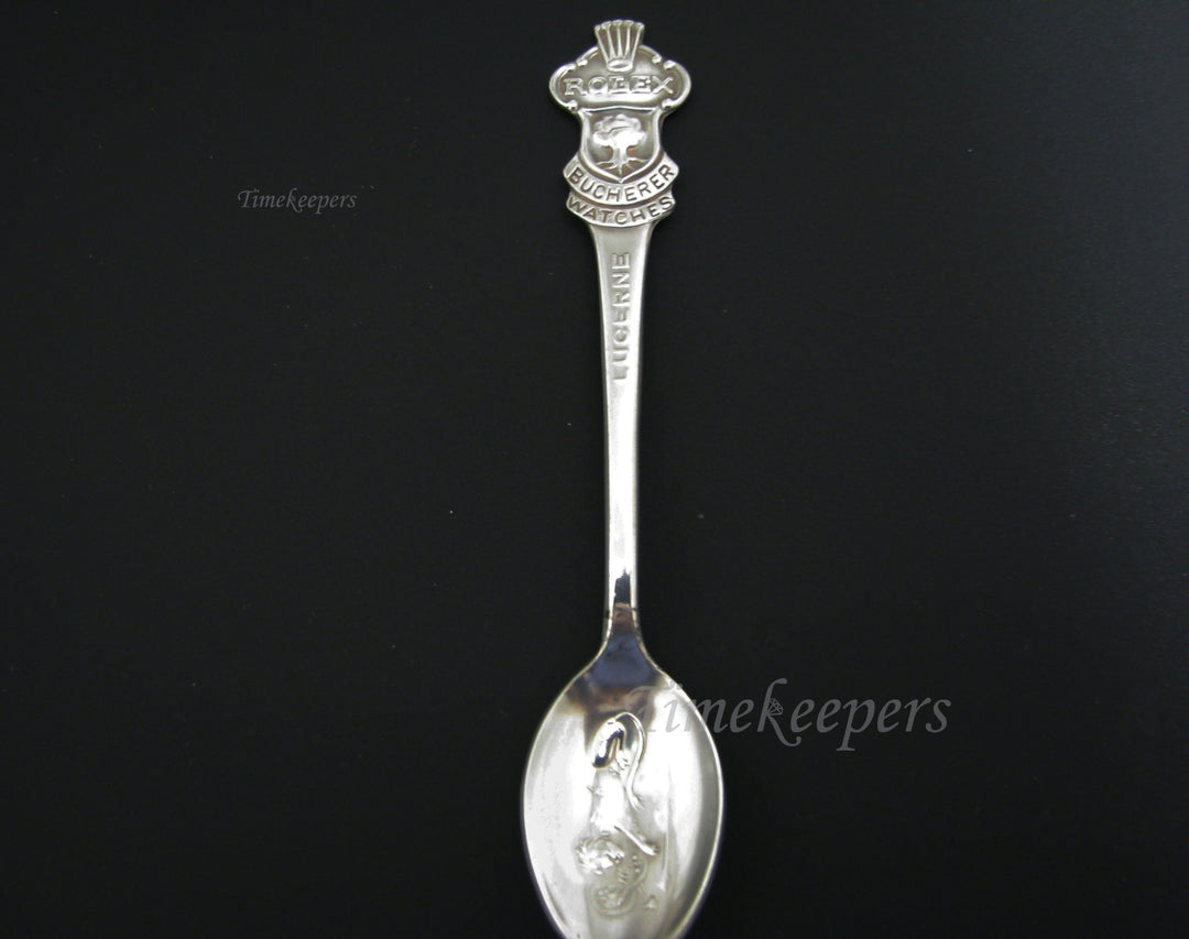 a303 Vintage Collectible Silver or Silver Plate Rolex Lucerne Spoon B100 12