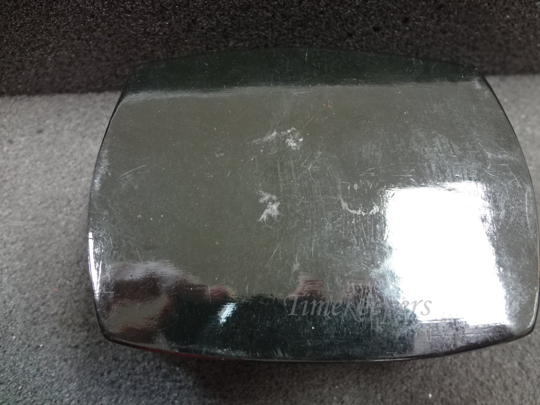 c527 Russian Painted Lacquer Box Featuring a Winter Scene From The Twelve Months