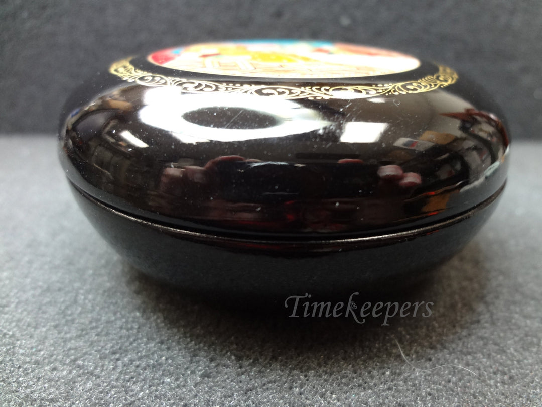 c525 Russian Painted Lacquer Box Featuring the Golden Rooster by Puskin