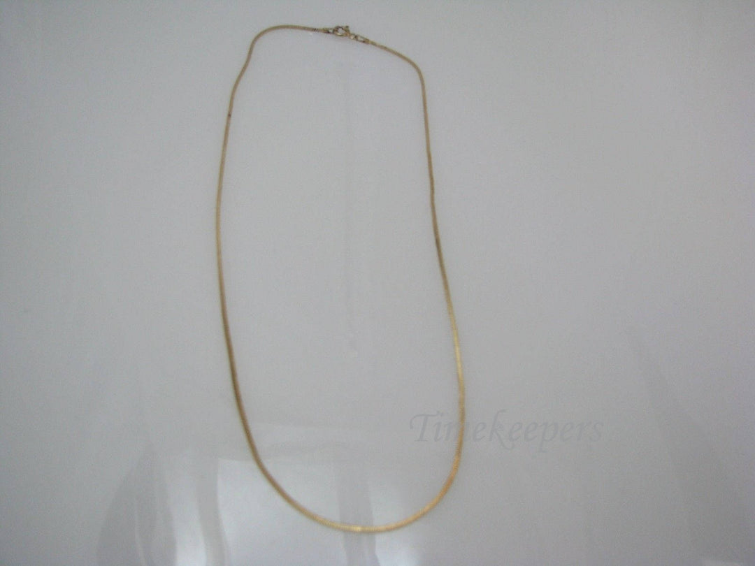 a444 Sterling Silver Chain with Gold Wash