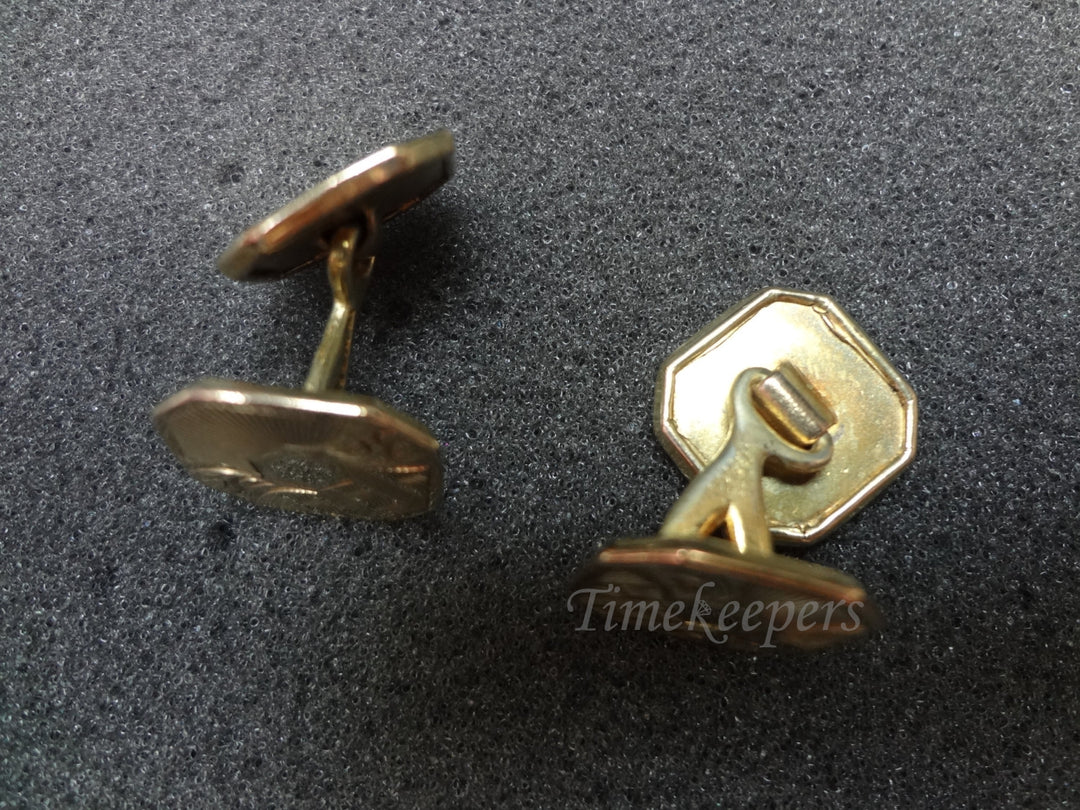 a936 Vintage Square Cuff links by HWKCO