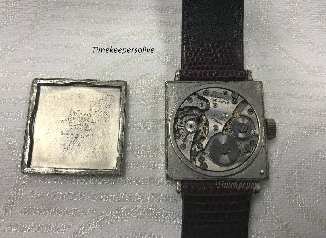 a053 Vintage Original Authentic Elgin Swiss Langendorf Switzerland Tivoli Wrist Watch