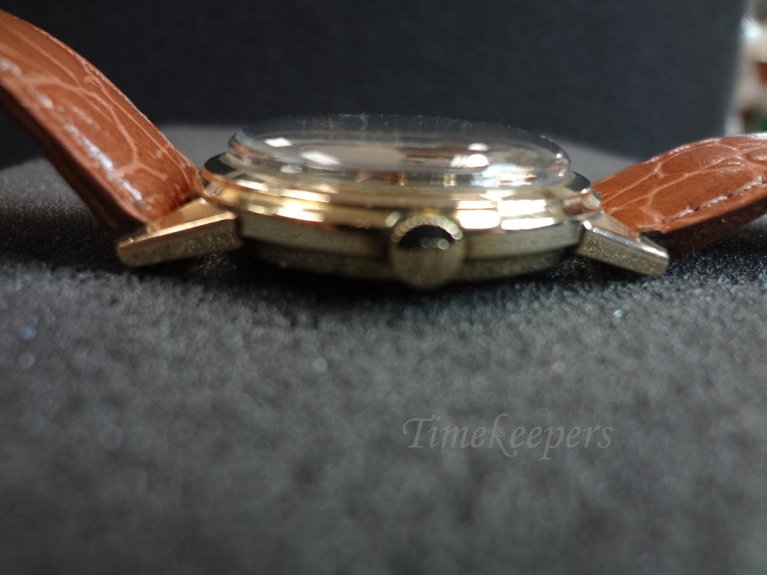 a228 Vintage 1960s Men's Lucien Piccard Automatic Seashark Watch 10k Gold Filled