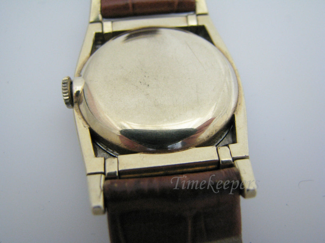 c392 Vintage Men's 14k Two Tone Hamilton Diamond Bezel Analog Watch