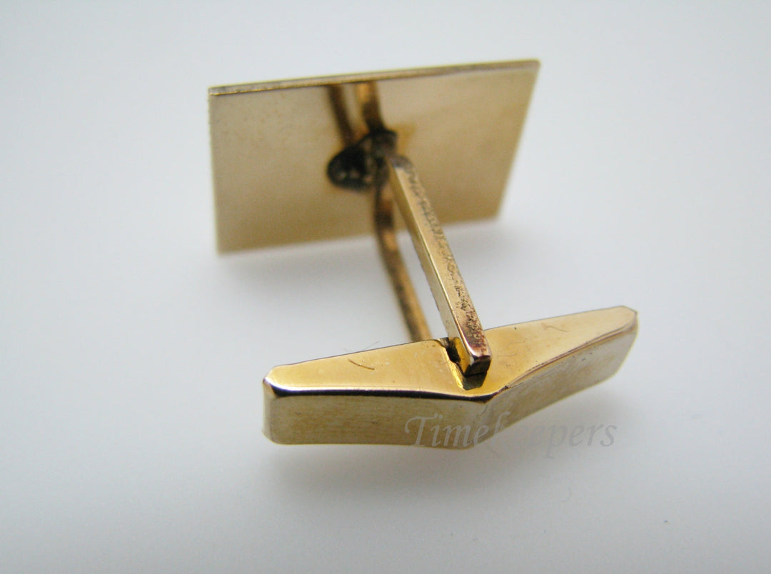 c215 Vintage 12k Gold Filled, Etched Stripes, Tie Bar and Cuff Link Set In box