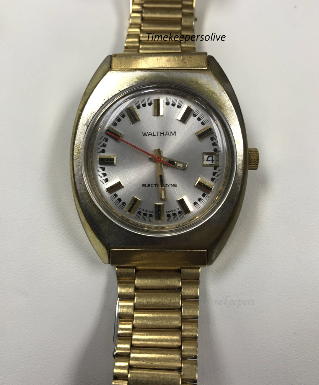 a247 Vintage Original Waltham Swiss Stainless Electric Electrodyne Wrist Watch