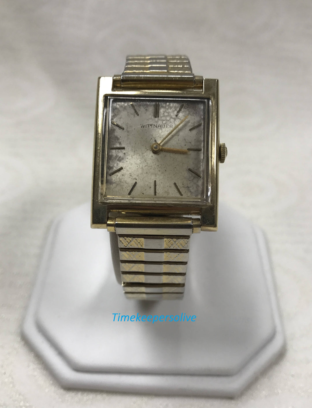 c173 Vintage Original Wittnauer Gold Tone 14K Gold filled 17 J Mechanical Wrist Watch