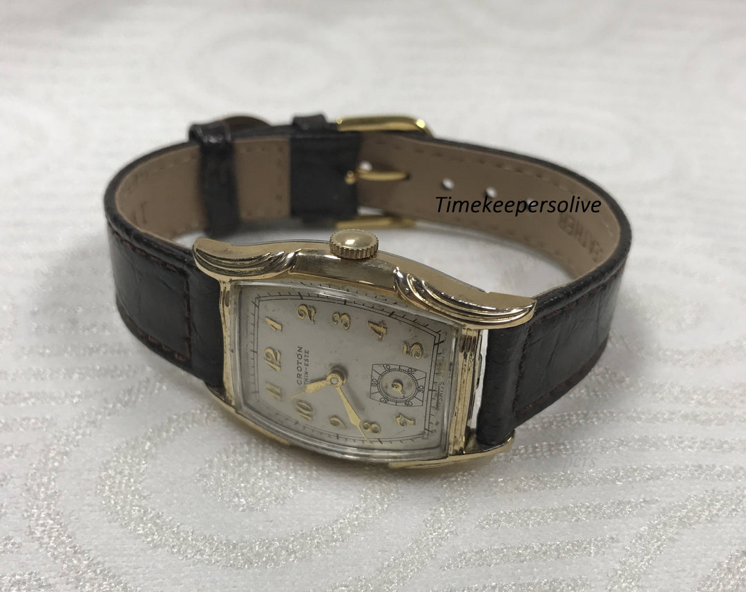 a775 Vintage Original Croton This-Este Swiss Hand-Winding Wrist Watch