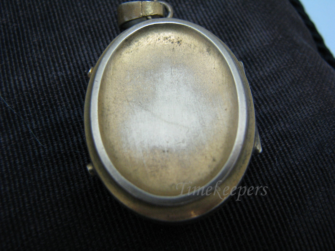 a727 Vintage Gold Filled Locket with Two places for Photos Inside