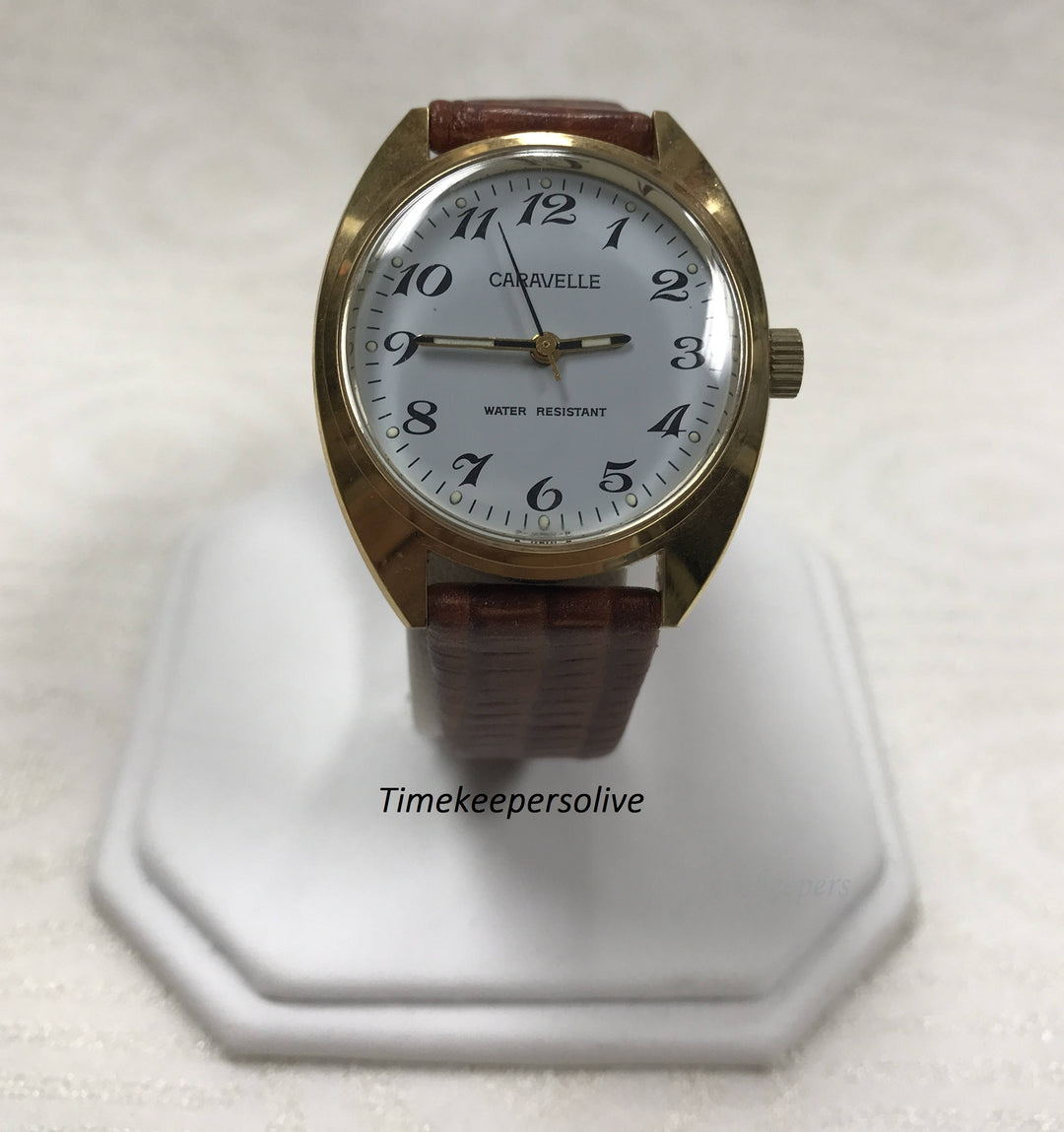 c436 Vintage Original Caravelle Water Resistant Stainless Mechanical Mens Wrist Watch