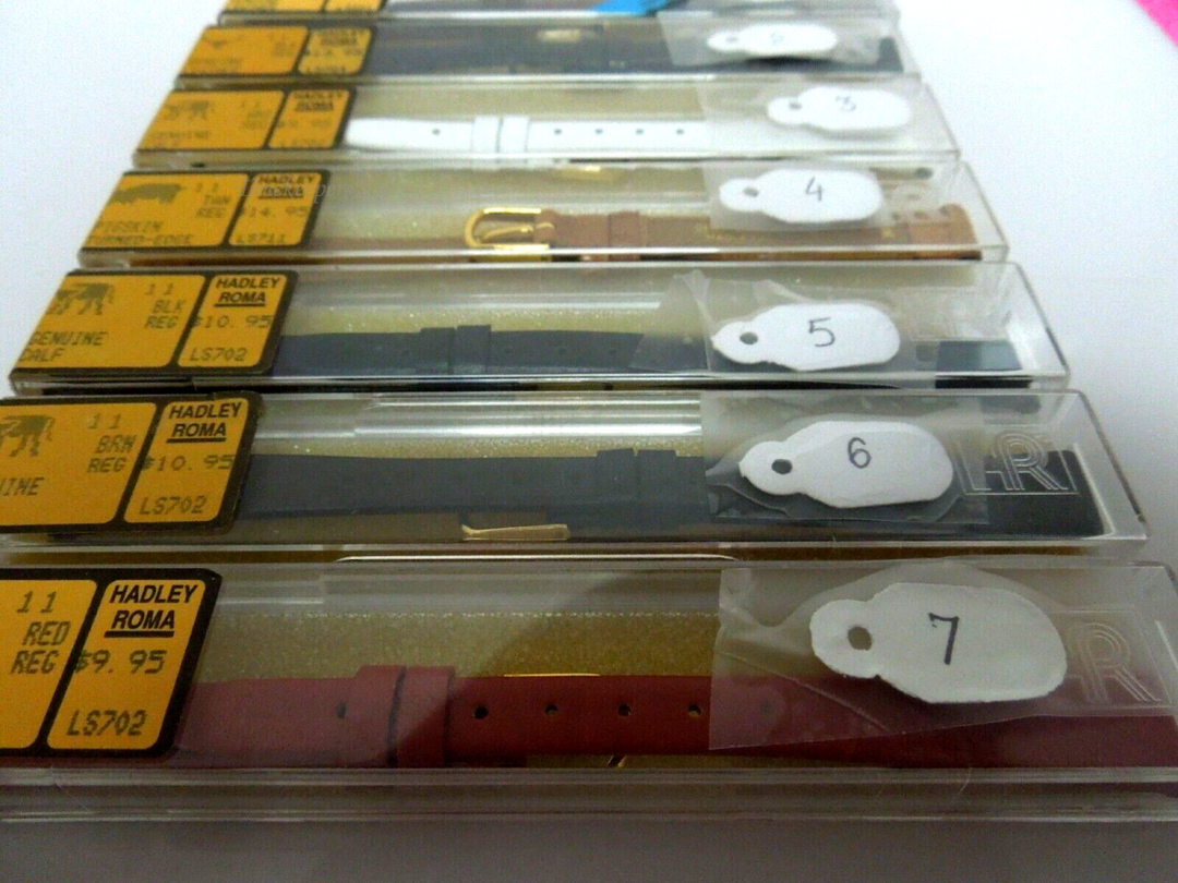 s450(11)mm Hadley Roma Genuine Calf Leather Ladies watch Bands New Old Stock