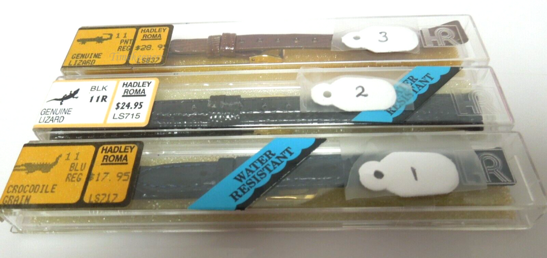 s452 (11mm) Hadley Roma Genuine Lizard Crocodile Grain Ladies watch Bands