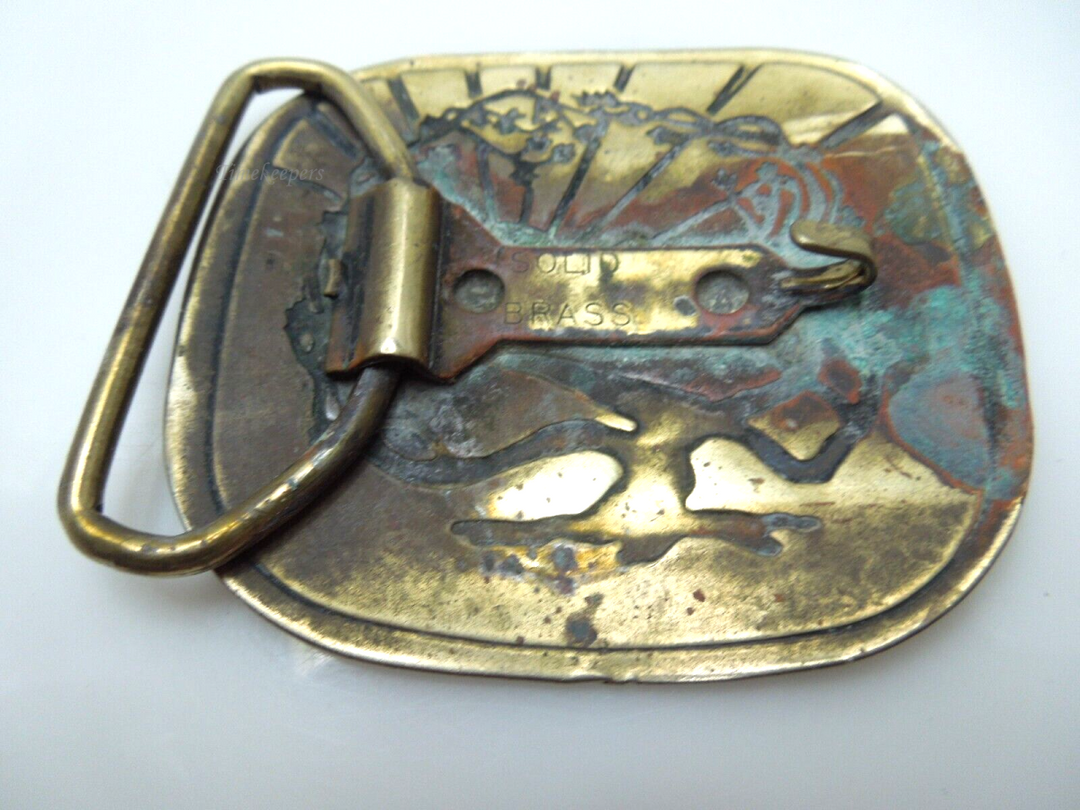  s699 Vintage Solid Brass Belt Buckle Collectible Vintage Accessories